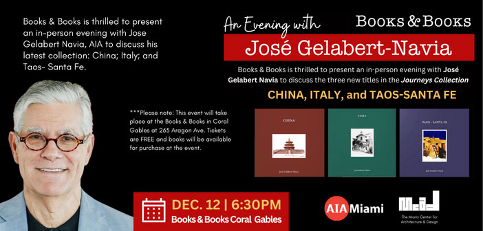 In-Person: An Evening with José Gelabert Navia, AIA